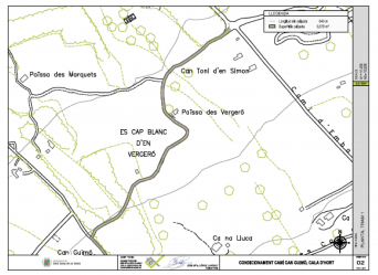 camí  Can Guimó-plànol