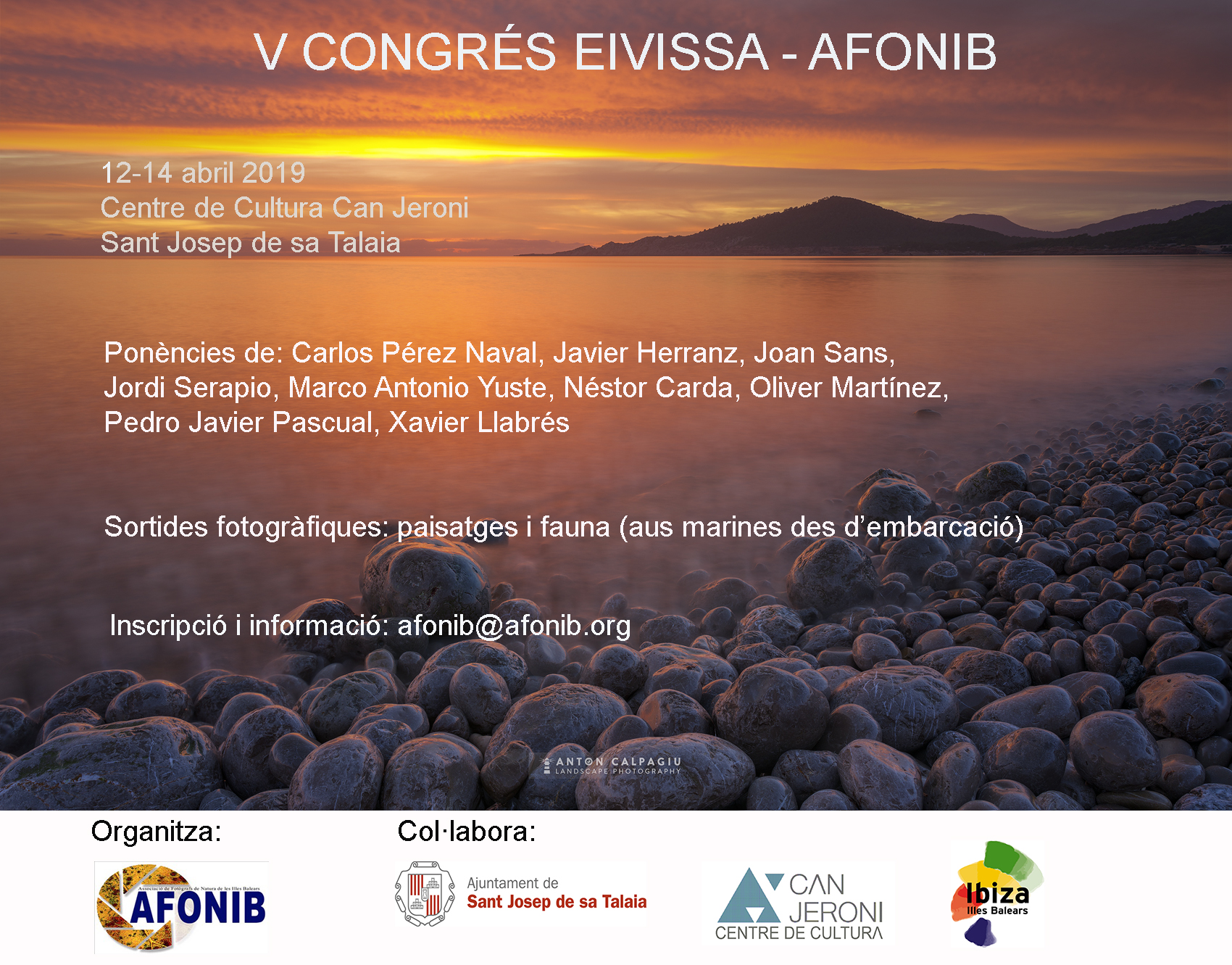 Retocar celestial Abiertamente Este fin de semana el centro cultural Can Jeroni acogerá el V Congreso de la Asociació Fotògrafs de la Natura de las Illes Balears - AFONIB - Ajuntament de Sant Josep Retocar celestial Abiertamente Este fin de semana el centro cultural Can Jeroni acogerá el V Congreso de la Asociació Fotògrafs de la Natura de las Illes Balears - AFONIB - Ajuntament de Sant Josep